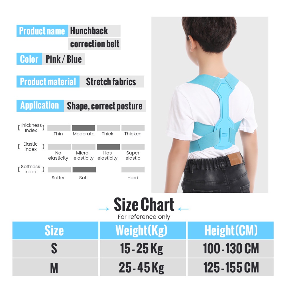 Đai đeo SALORIE điều chỉnh tư thế chống gù lưng tiện lợi