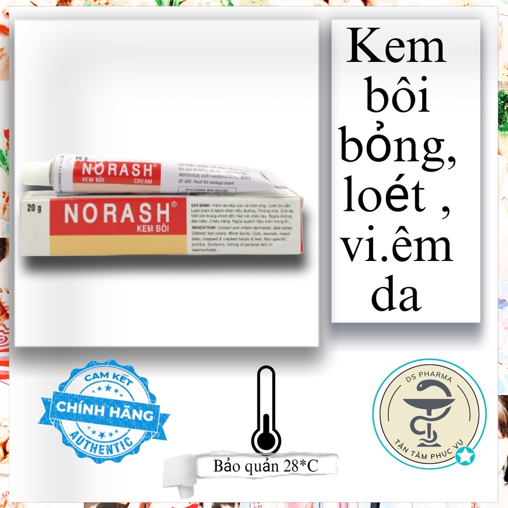 Kem bôi Norash bỏng,vi.êm da