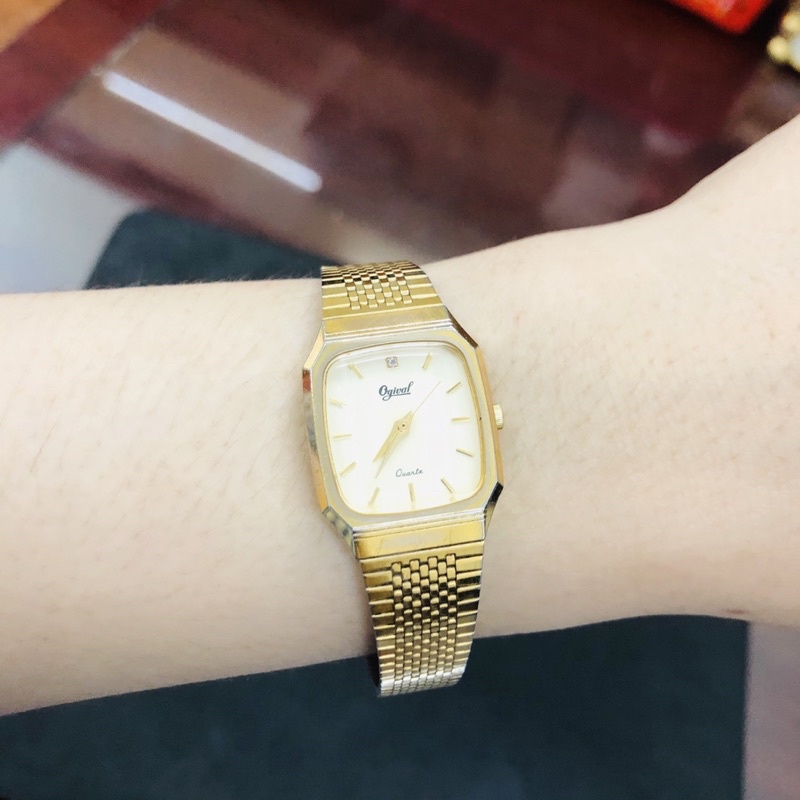 Đồng hồ nữ si nhật dáng dây lụa hiệu Ogival