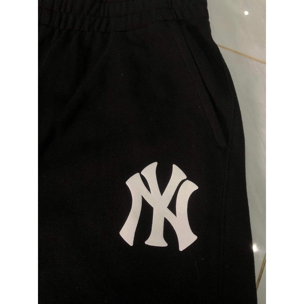 [CHÍNH HÃNG] Quần thể thao Jogger MLB Basic Logo NY màu Đen - Code: 3APTB0724-50BKS