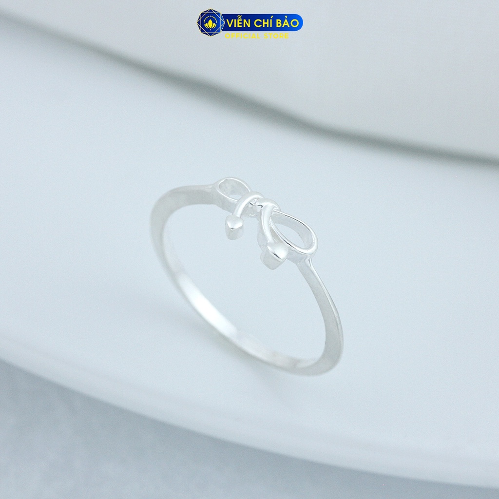Nhẫn bạc nữ hình nơ chất liệu bạc 925 thời trang phụ kiện trang sức nữ Viễn Chí Bảo N400255