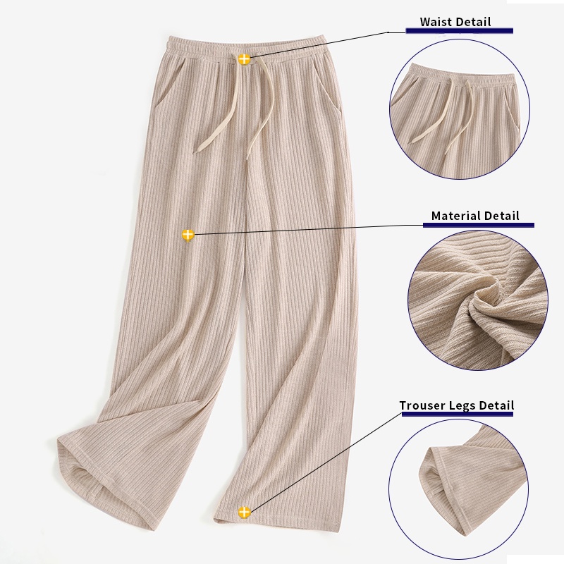 Quần dài ZANZEA dây rút dáng rộng thời trang cho nữ