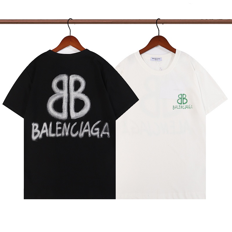 Áo Thun Cotton Tay Ngắn In Chữ Heat SelI BALEN & - A Đôi Màu Dạ Quang Kích Thước Lớn Unisex