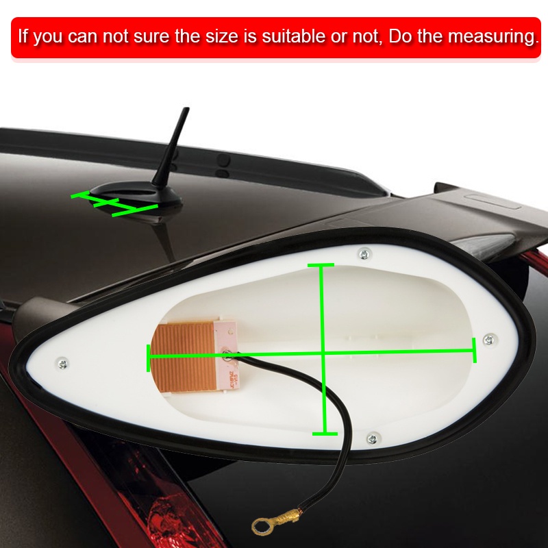 Ăng Ten Tín Hiệu Radio FM Hình Vây Cá Mập Gắn Nóc Xe Hơi BMW Swift 3 Ford