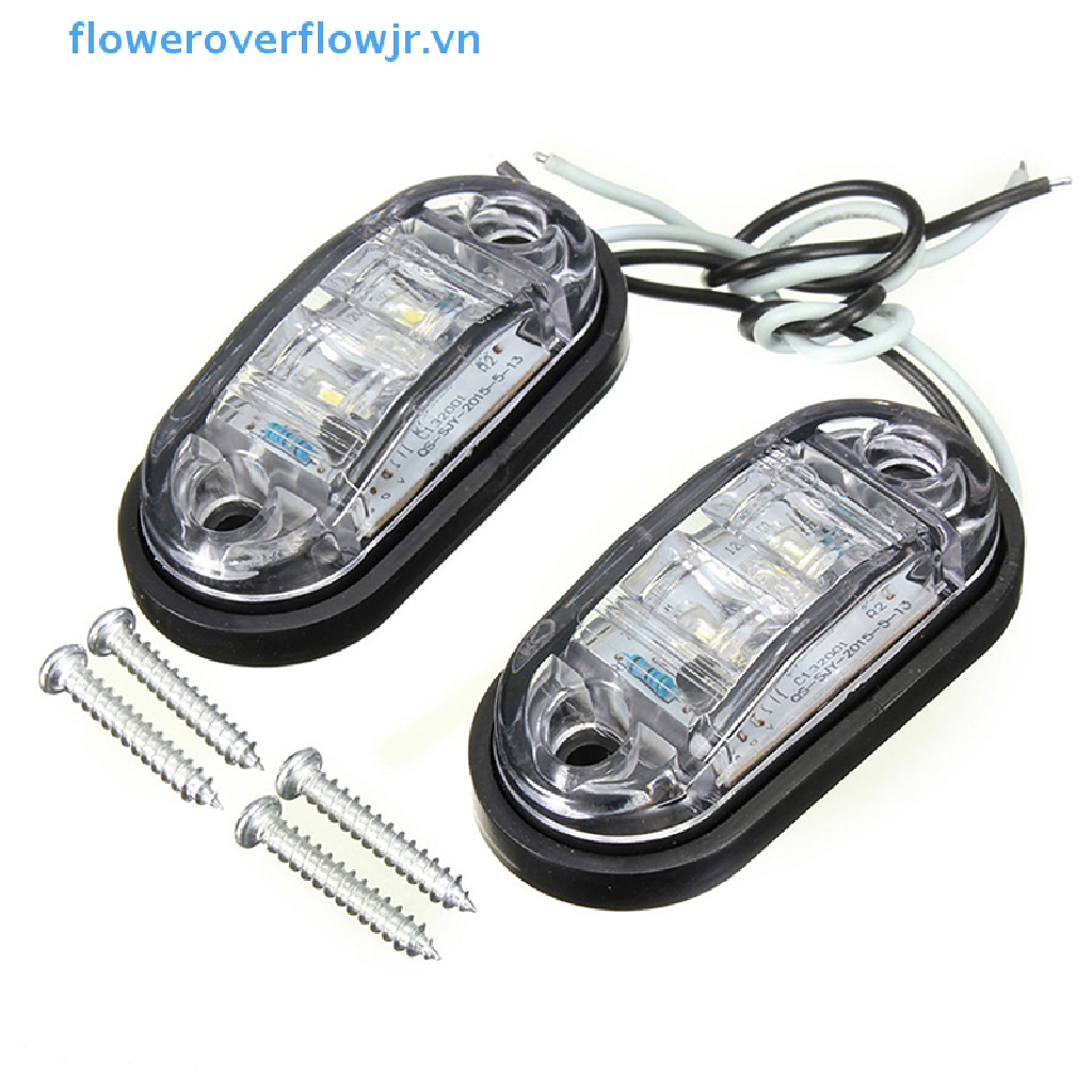 Đèn LED Cảnh Báo Hình Oval 12V 24V Chuyên Dụng Cho Xe Tải