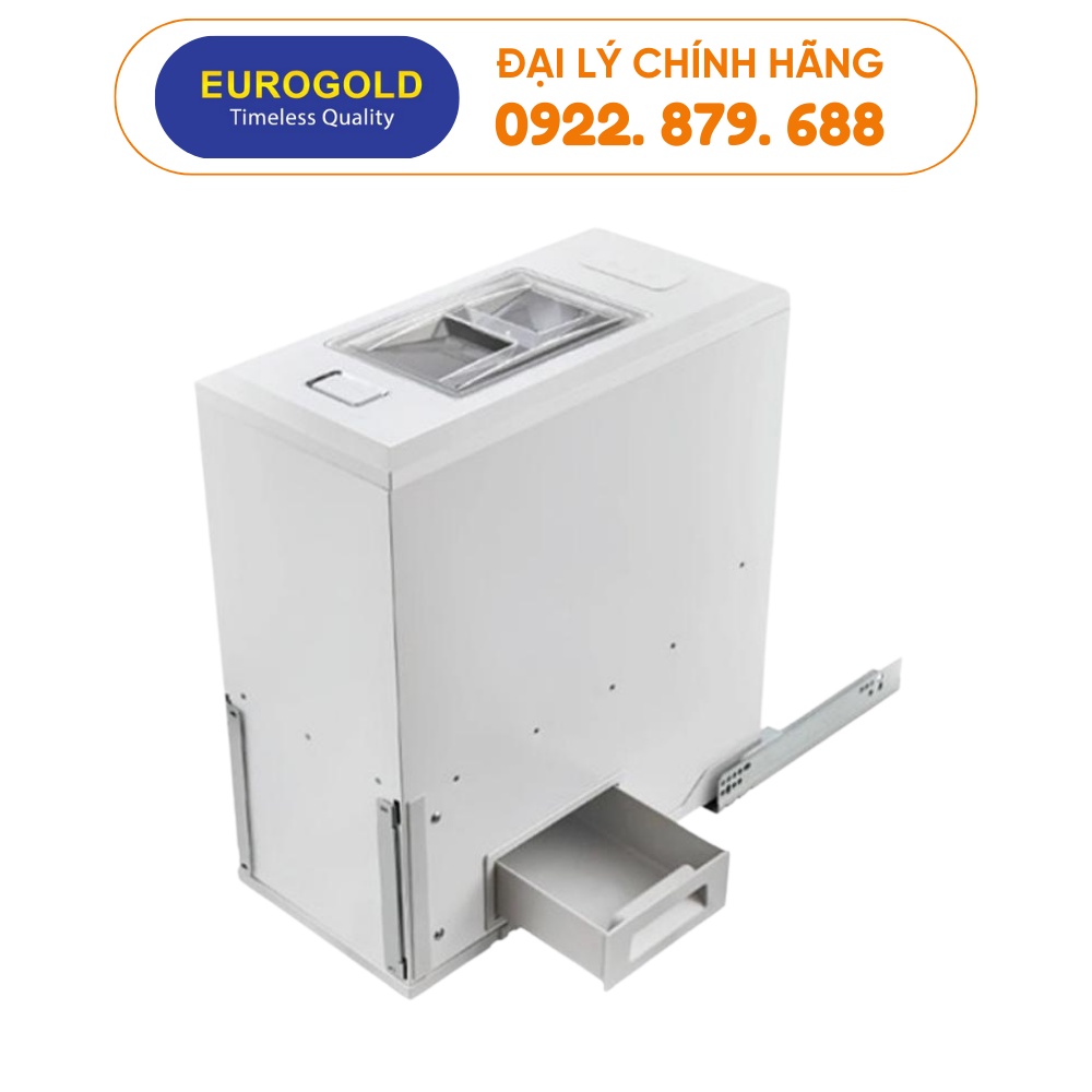Thùng gạo gắn cánh 💥 FREESHIP 💥 Thùng đựng gạo EUROGOLD B23 gọn gàng tiện lợi