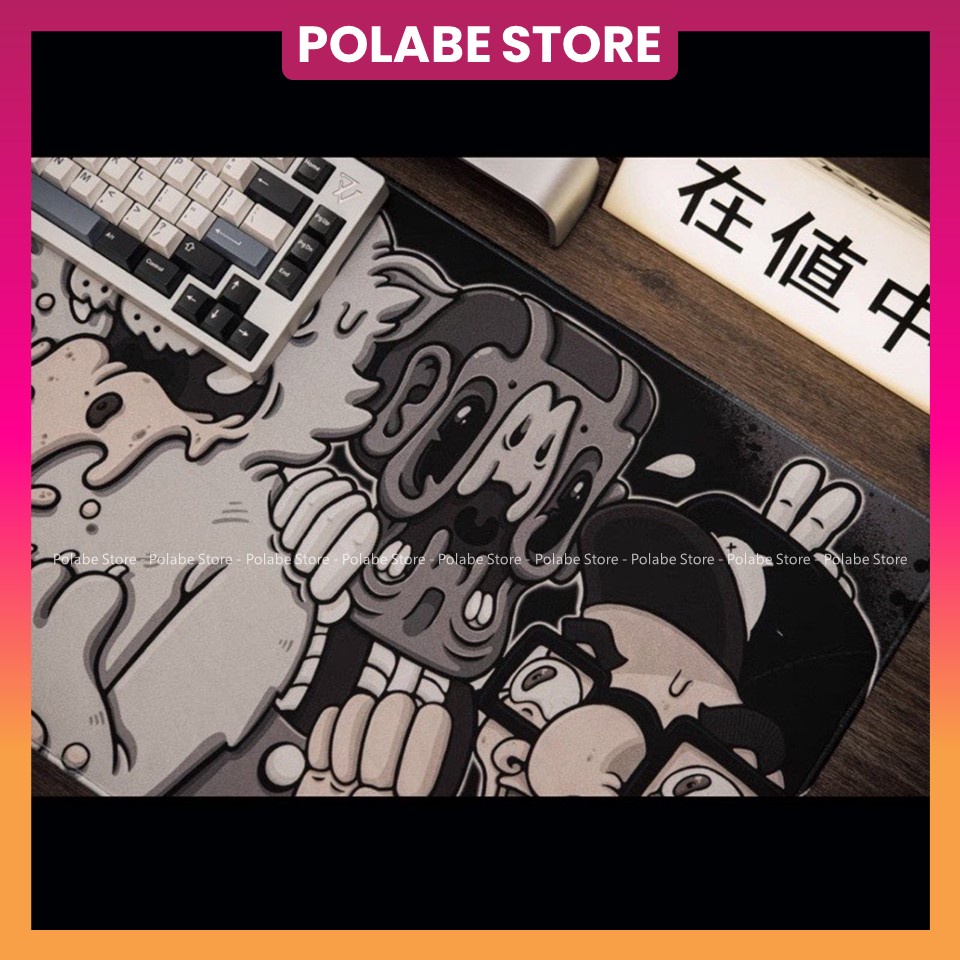 Deskmat GAF Clout Dog CLONE lót chuột lót bàn phím 900x400x4mm Deskpad mouse pad bàn di chuột Polabe Store
