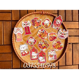 Set 50 tag giấy treo đào Tết
