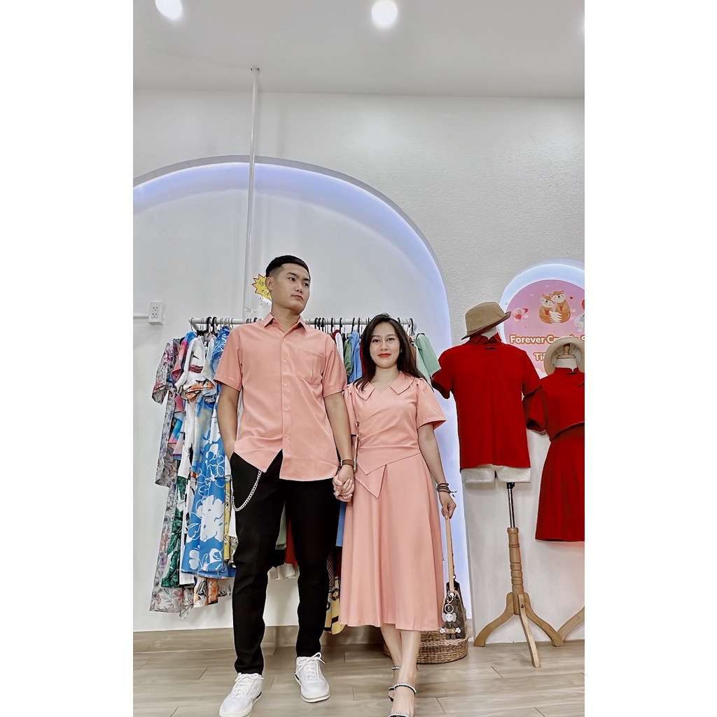 Đồ đôi nam nữ đi chơi chụp hình cưới mẫu mới thời trang Miamo NB881