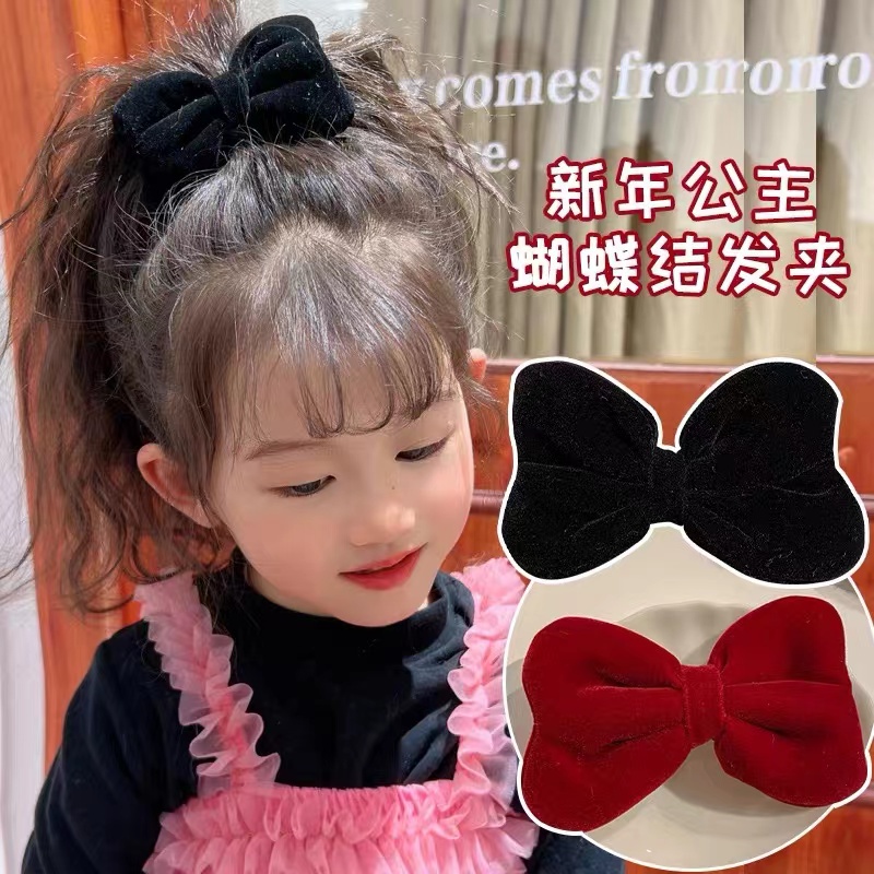 Kẹp Tóc Hàn Quốc Nơ Lông Phụ Kiện Thời Trang Cho Nữ AB224