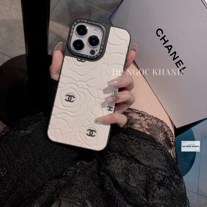 Ốp Hoa Trà Silicons Viền Vuông Xsmax