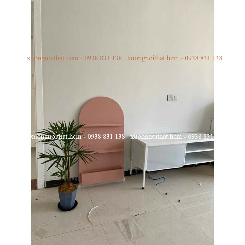 *Ảnh thật* kệ  nail gỗ trang trí bo tròn kích thước 1m1x60cm #xuongnoithat.hcm