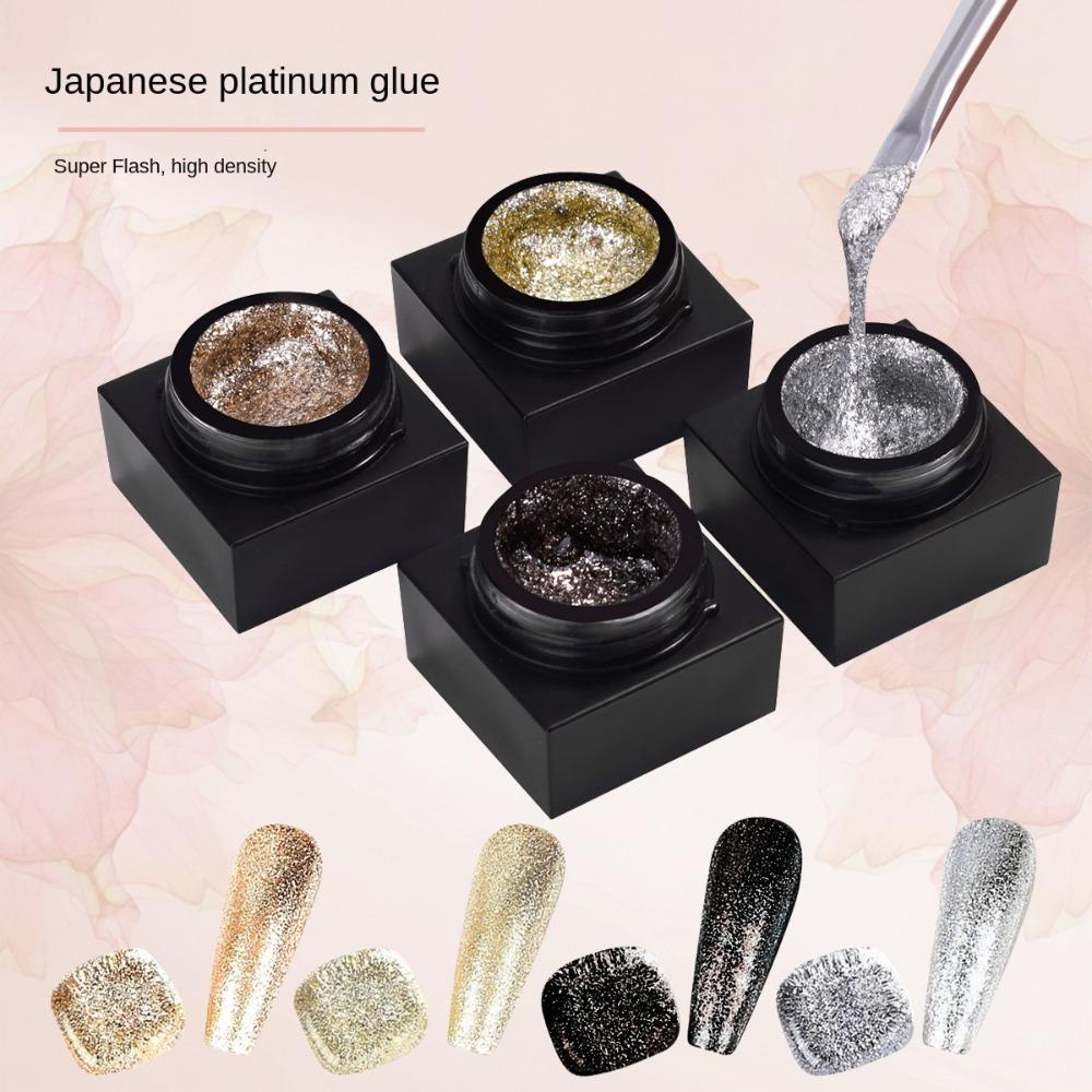 Set 2 Lọ Gel Sơn Móng Tay Lấp Lánh Thời Trang