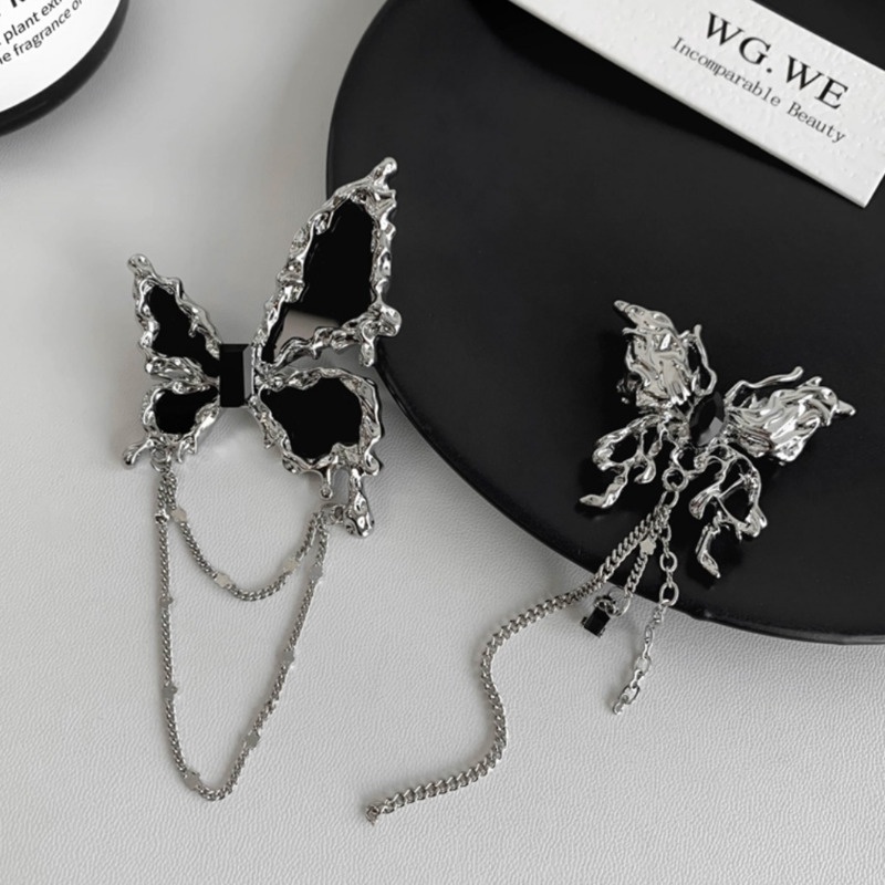 Trâm Cài Áo Hình Bướm Tua Rua Phong Cách Hàn Quốc Sang Trọng