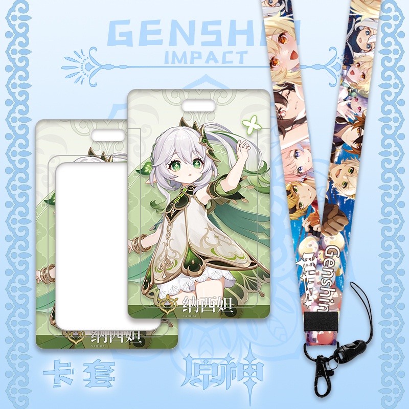 Genshin impact Người giữ thẻ Hot Anime Keyrings Yae Miko Raiden PID chỉ số của chiếc chìa khóa Cửa xe buýt Thức ăn thịt phổ thông Từ khóa Năng khiếu FZ1W