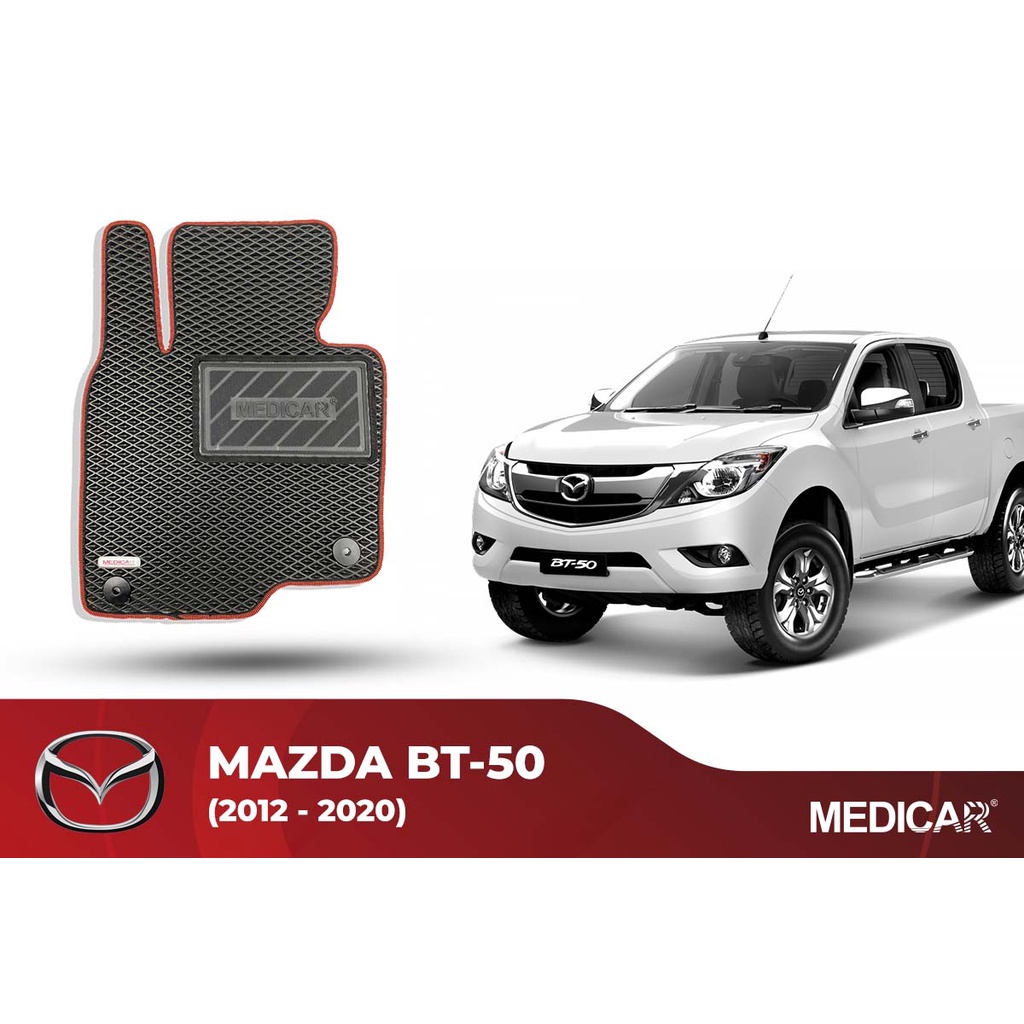 Thảm lót sàn ô tô Medicar xe Mazda BT-50 (2012 - 2020) - chống nước, không mùi, ngăn bụi bẩn