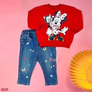 Set Đồ Bộ Dài Bé Gái HM - Đỏ Minnie