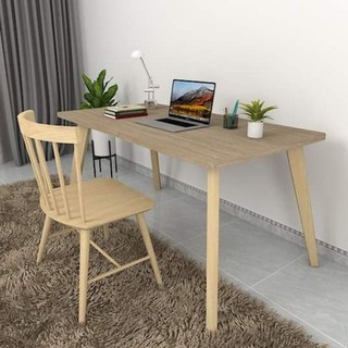 Bàn làm việc, bàn học chân gỗ khổ lớn _ liên kết bu lông M8 siêu bền chắc, chất lượng cao, kiểu dáng hiện đại