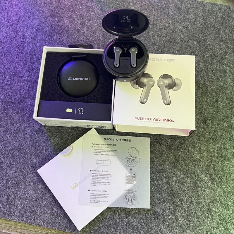 Tai Nghe Bluetooth Monster Chính hãng Thương Hiệu Mỹ! Âm Hay, Bass dày, Độ trễ thấp