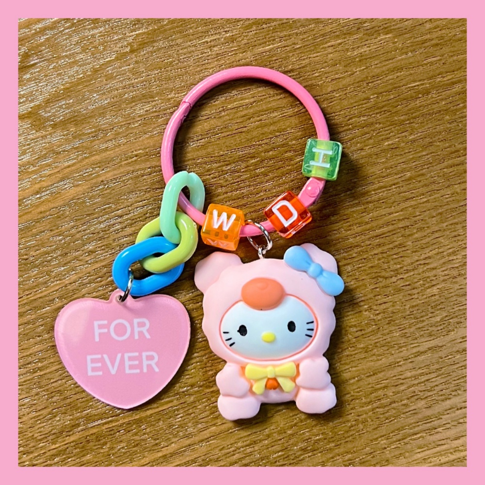 Dây Đeo Điện Thoại Họa Tiết Hello Kitty Cho IPhone 14 13 12 11 Pro Max XS Max XR 8 7 Plus
