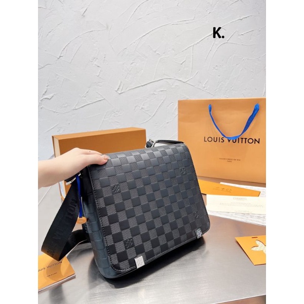 Túi đeo chéo nam(cặp nam) LV hàng super sz26x22cm họa tiết truyền thống phong cách dã man