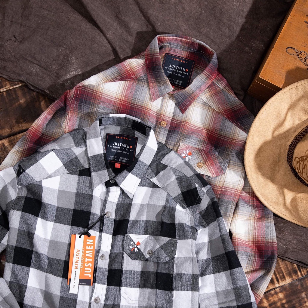 Áo Sơ Mi CRTD Just Men- Chất vải Cao Cấp dầy dặn -Phong cách trẻ trung Năng động cá tính