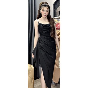 Đầm 2 dây phối ren