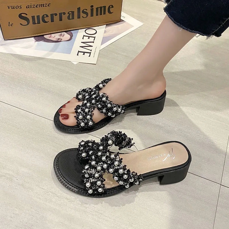 Hàng Có Sẵn Sandal Cao Gót Thời Trang Mùa Hè Phong Cách Mới Cho Nữ