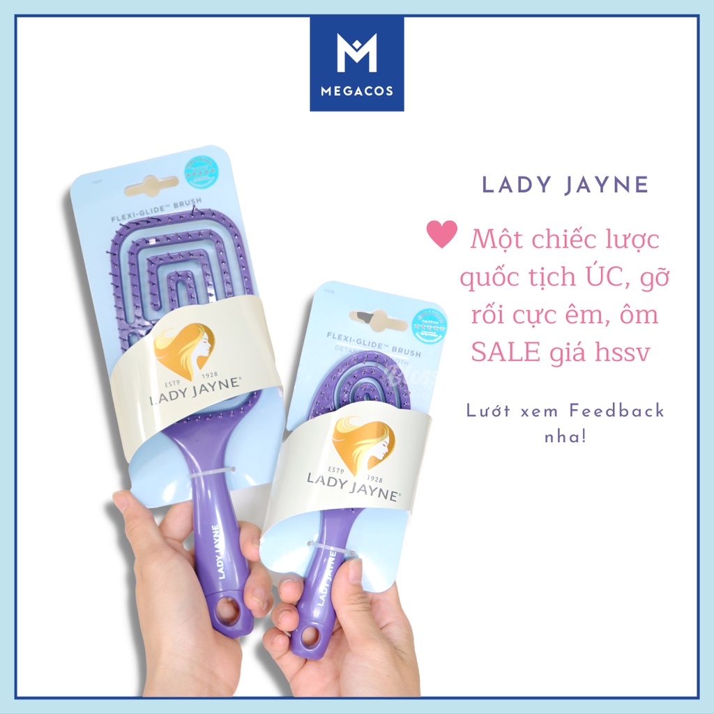 Lược gỡ rối số 1 Úc Lady Jayne - bản dupe Wet Brush