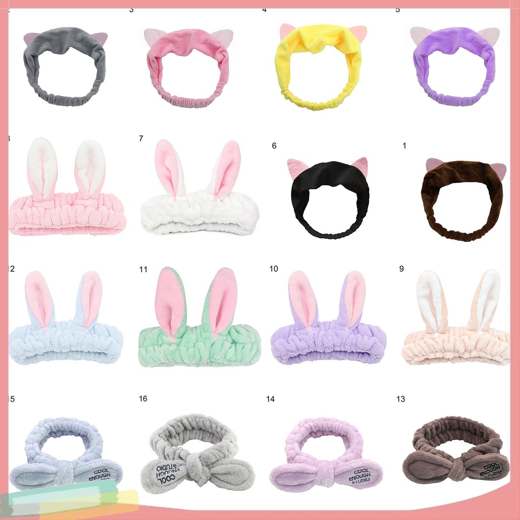 Băng đô cài tóc rửa mặt dễ thương xinh xắn dành cho nữ