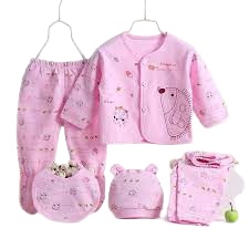 Set 5 chi tiết nỉ lông cho bé sơ sinh-10 kg-Bộ quà tặng cho bé và mẹ