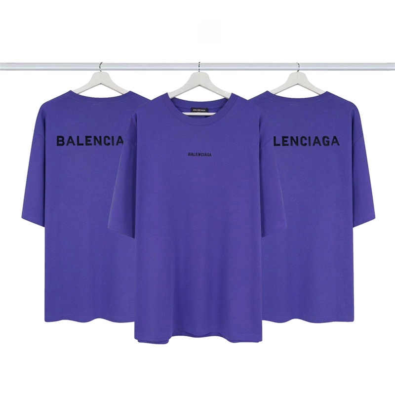 Áo Thun Ba8lenci88- Chất Lượng Cao Tay Ngắn Thêu logo Cơ Bản Thời Trang Đường Phố