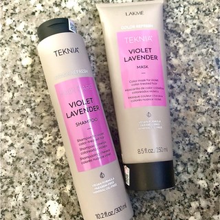 CẶP DẦU GỘI VÀ HẤP DẦU BỔ SUNG SẮC TỐ CHO TÓC NHUỘM MÀU TÍM LAKME 300ML + 250ml