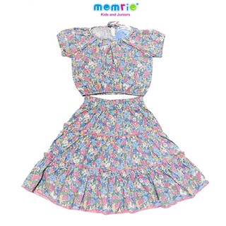 Set Bộ Chân Váy Áo Croptop Cho Bé Gái MomRio, Chất Thô Cotton (3-9 tuổi) MBG0025