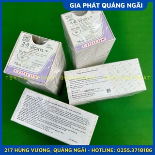 [CHÍNH HÃNG] CHỈ PHẪU THUẬT VICRYL 1-2-3-4 CHỈ TỰ TIÊU TIỆT TRÙNG Y KHOA