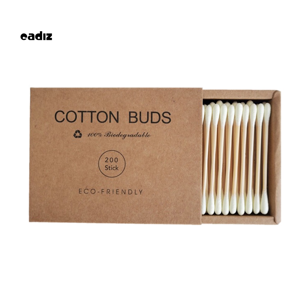 1 Hộp Tăm Bông Trang Điểm Mềm Mại Nhỏ Gọn Tiện Lợi