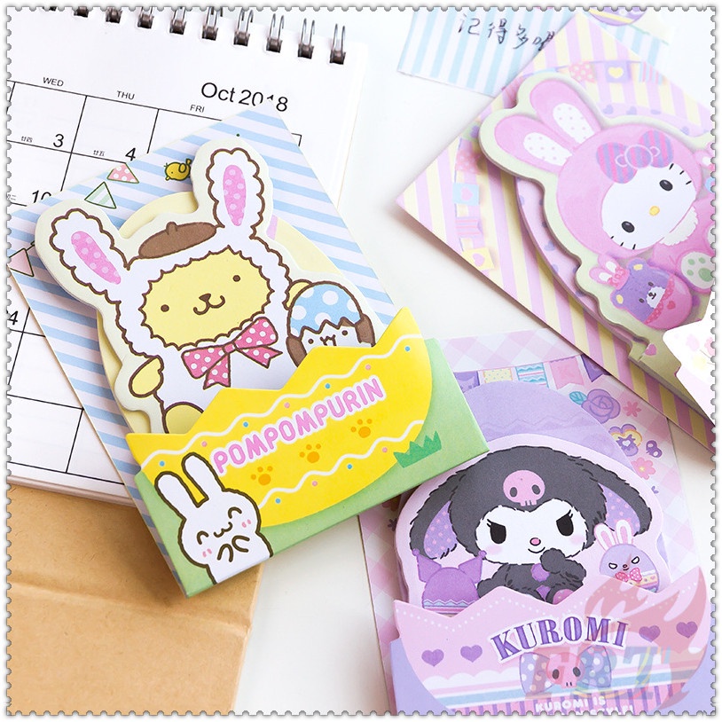 ❣️Bộ 48 Tấm / Bộ Trứng Phục Sinh: Hello kitty / kuromi / my melody / cinnamoroll - Ghi Chú sanrio❣️Miếng Dán Ghi Nhớ Họa Tiết Hoạt Hình Dễ Thương