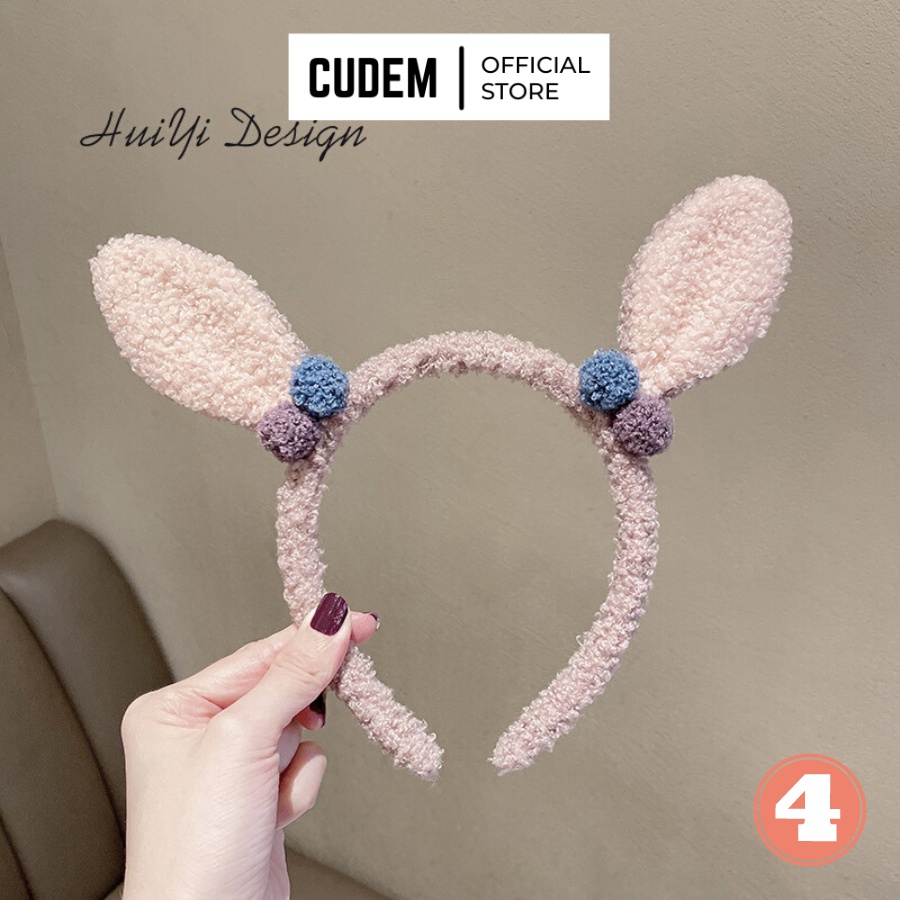 Bờm gấu cute nữ, băng đô rửa mặt gấu cute Hàn Quốc nữ K6