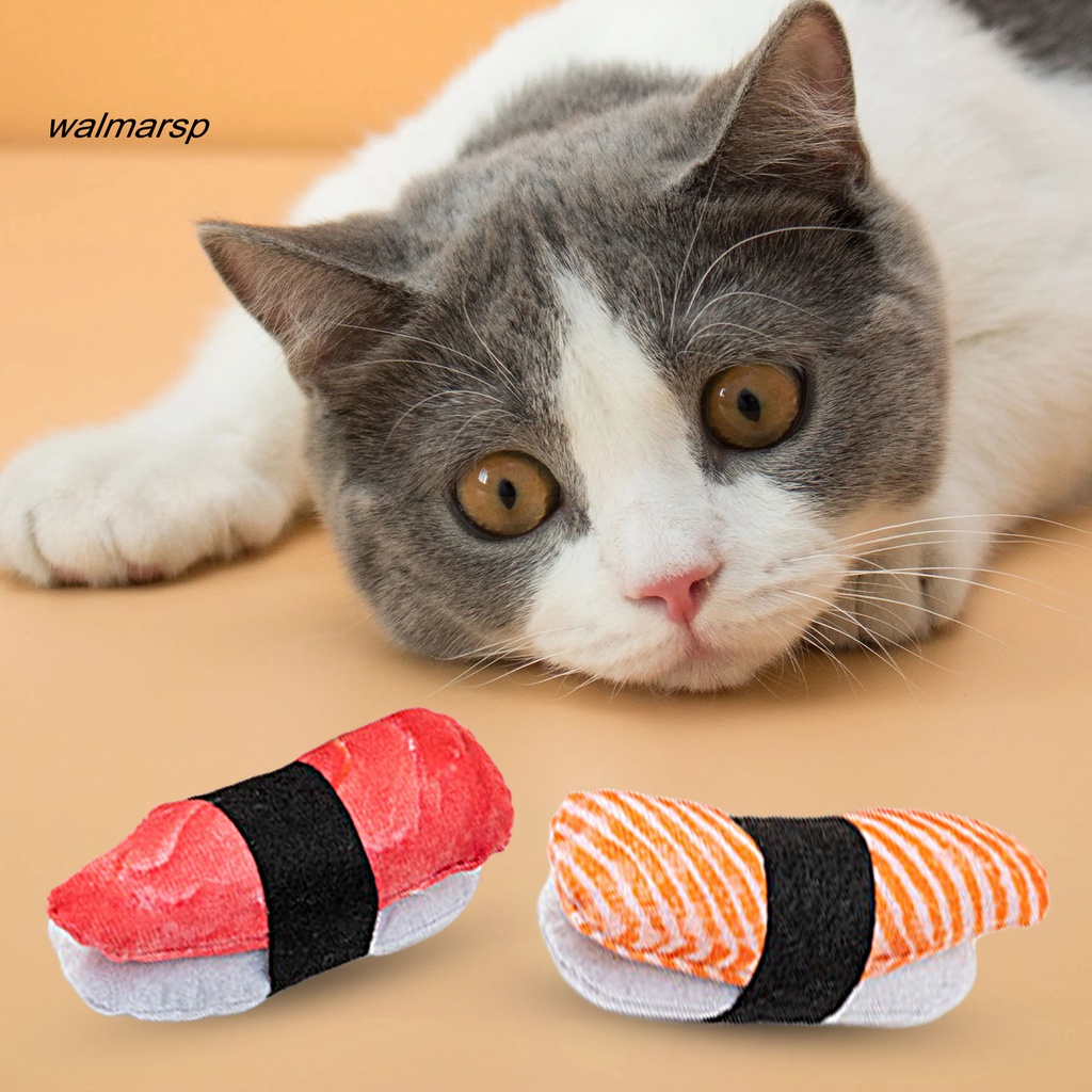 Đồ Chơi Nhồi Bông Hình Sushi Chống Trầy Tự Nhiên Cho Mèo Cưng