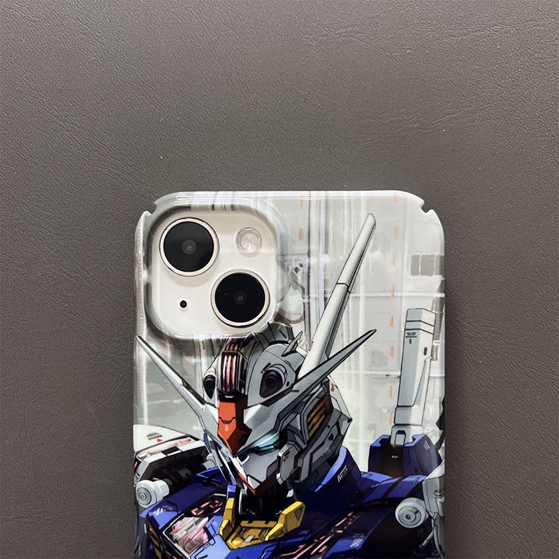 Ốp Điện Thoại Hình Gundam Cho Iphone 13mini 12 11 xsmax xr se2 / 7 / 8plus 13mini 12 hình dán robot