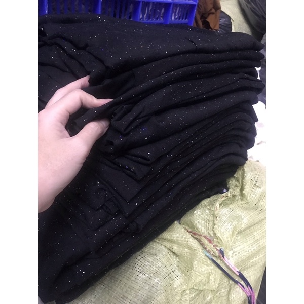 Vải thun 100% Cotton 2c có kim tuyến (80k/kg)