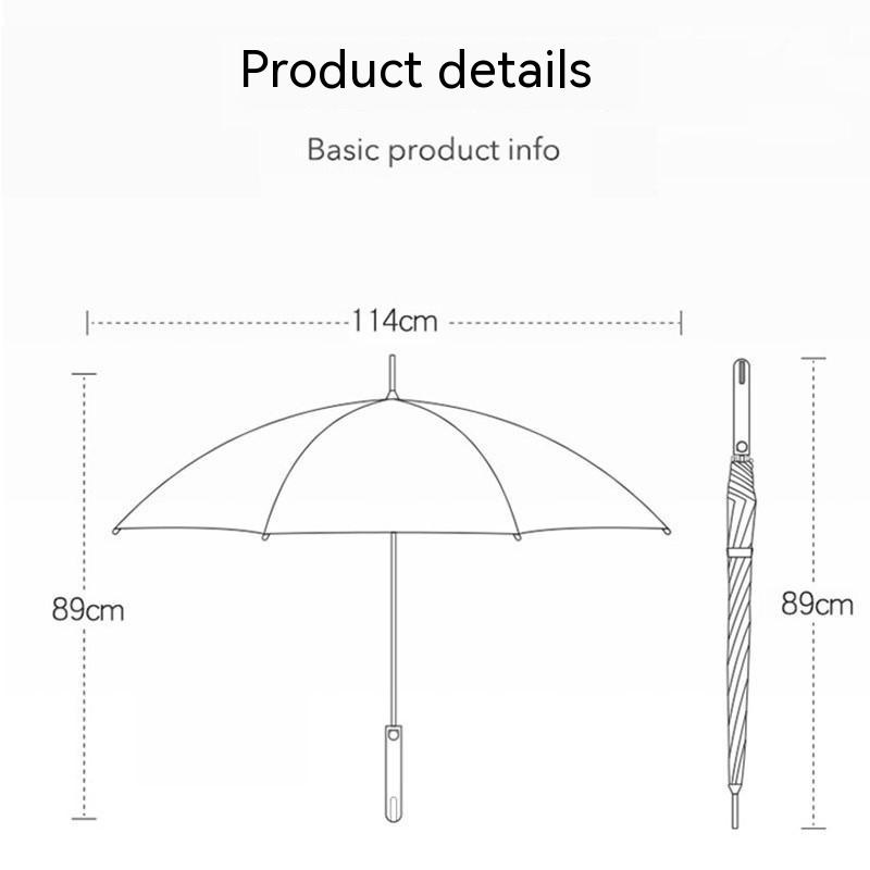 Mới Dù Che Nắng Bằng vinyl Tay Cầm Dài Cỡ Lớn Đơn Giản Cho Nam Nữ