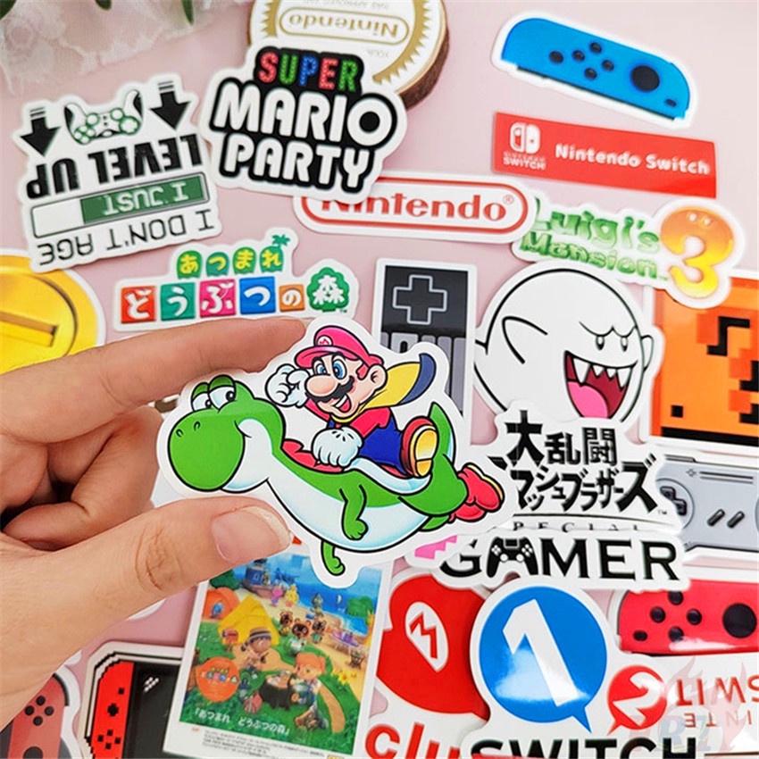 Bộ 100 Cái ❉ Miếng Dán Trang Trí Máy Chơi Game Nintendo Switch Chất Lượng Cao ❉ Sticker Dán Tường Chống Thấm Nước Họa Tiết Doodle Hợp Thời Trang