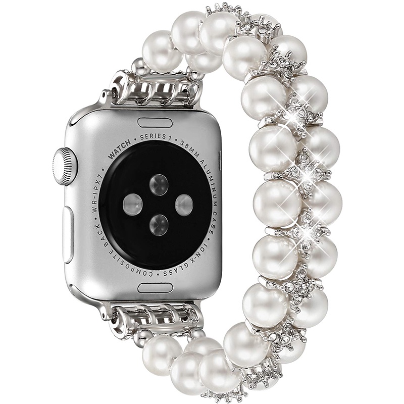 Dây Đeo Đồng Hồ Dạng Chuỗi Hạt Bằng Thép 49mm 7 6 SE 5 4 3 44mm 40mm 42 45mm Cho Apple watch Band 8