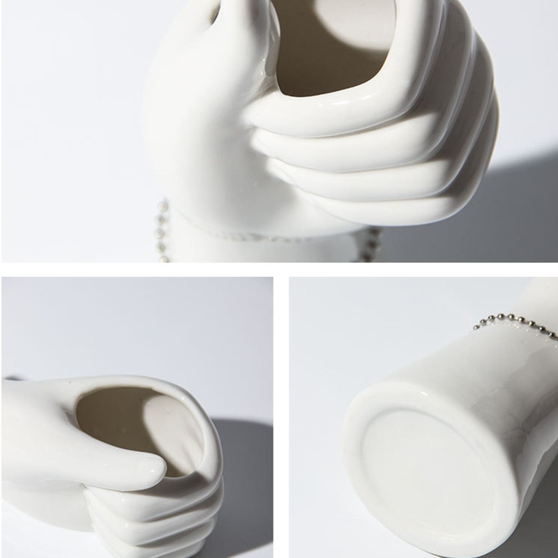 Lọ Hoa Bằng Gốm Hình Cánh Tay Nghệ Thuật Trang Trí Tiệc Cưới