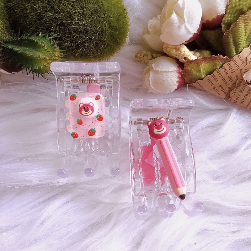 KẸP TÓC CÀNG CUA 5 RĂNG GẤU DÂU LOTSO