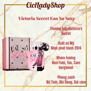  Nước hoa nữ Victoria’s Secret Eau So Sexy mùi ngọt như kẹo  Nước hoa chính hãng 