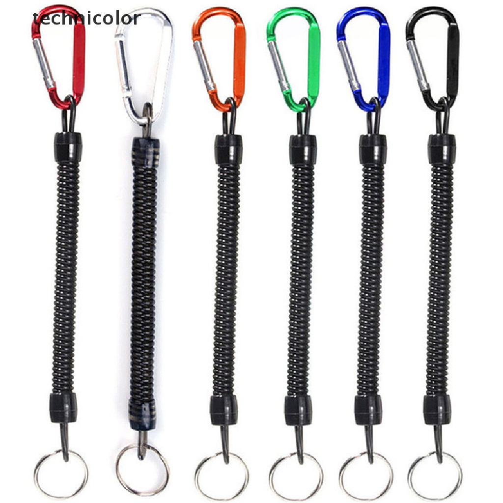 Dây Lò Xo Nhựa Co Giãn Có Thể Thu Gọn Nhiều Màu Sắc Cho Cắm Trại Leo Núi