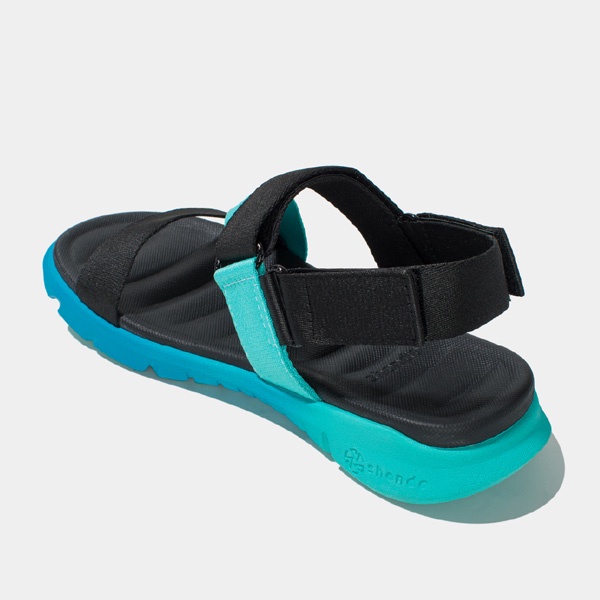 SHONDO | Sandal Shondo F6 sport đế ombre xanh dương quai xanh đen F6S3540