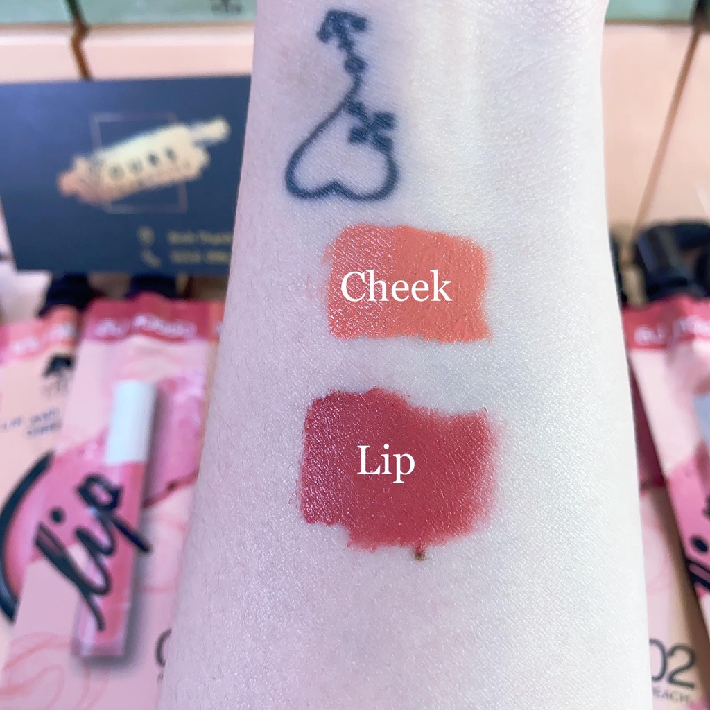 Son kem và má hồng Lip And Cheek Creamy THA By Nongchat Thái Lan